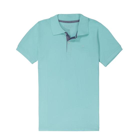 Imagem de Camisa Polo Infantil Piquet Azul Essencial Ogochi