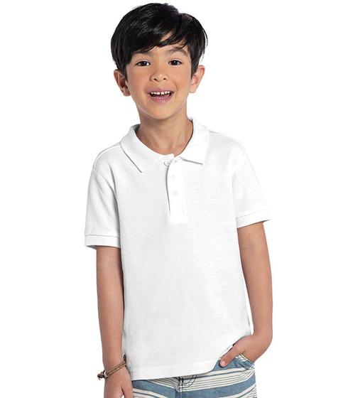 Imagem de Camisa Polo Infantil Rovitex Kids Branco