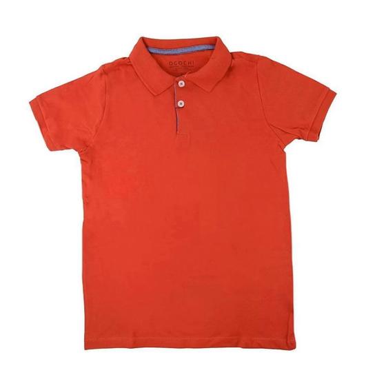 Imagem de Camisa Polo Infanto Juvenil  Masculina Ogochi Slim Vermelha