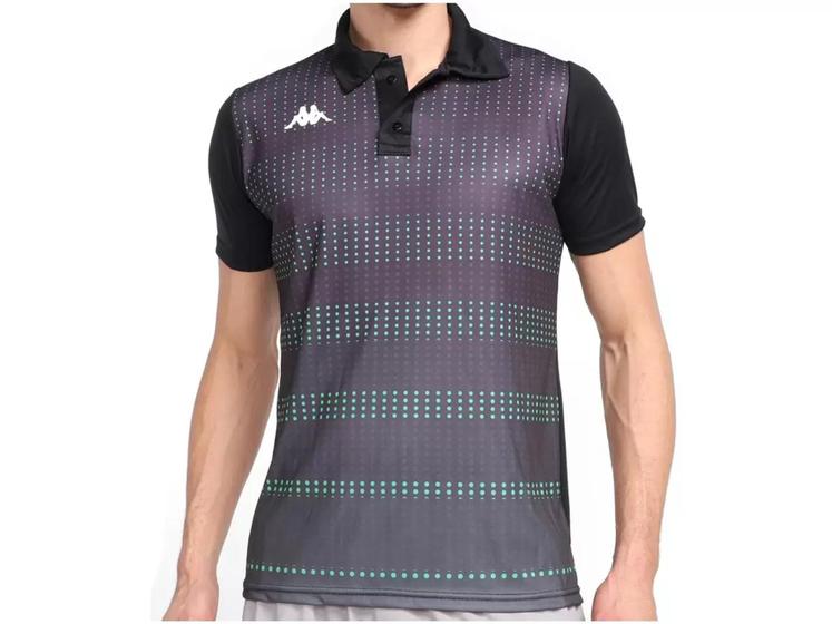 Imagem de Camisa Polo Kappa Donatello Manga Curta Preta