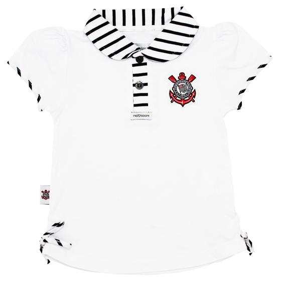 Imagem de Camisa polo m.malha corinthians - menina