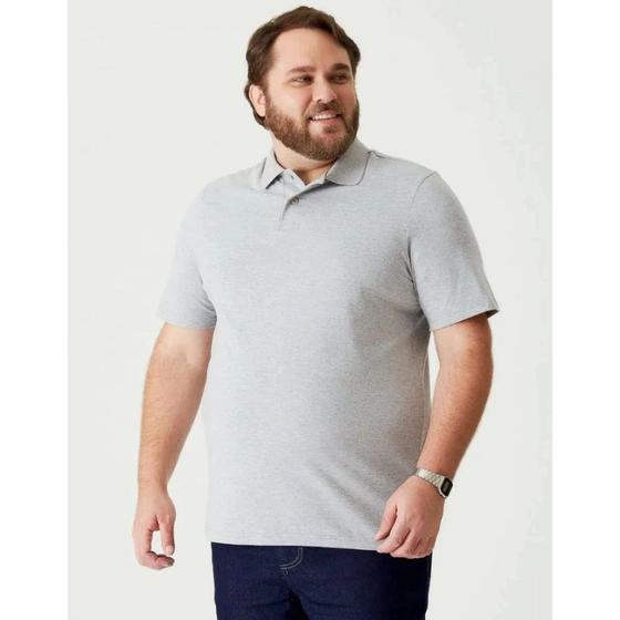 Imagem de Camisa Polo Malha Malwee Masculina Plus Size Ref. 87849