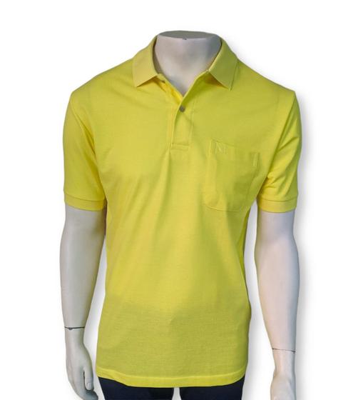 Imagem de Camisa Polo Malha Piquet 1140 com bolso Masculina manga curta ATÉ X3