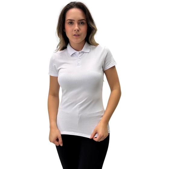 Imagem de Camisa Polo Malwee Manga Curta com Botão Feminina