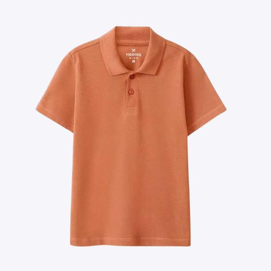 Imagem de Camisa Polo Manga Curta em Piquet Laranja Infantil Menino Hering Kids 53E6HLQEN