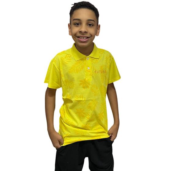 Imagem de Camisa Polo Masculina Infantil Juvenil De Algodão Do 10 a 16