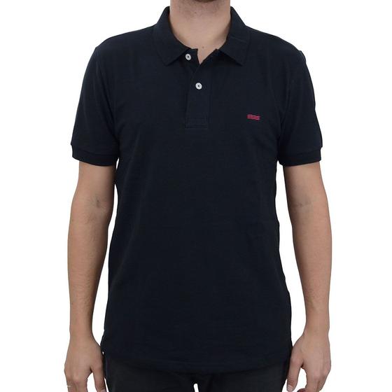 Imagem de Camisa Polo Masculina King&Joe Plus Size Slim Preta - PO2100