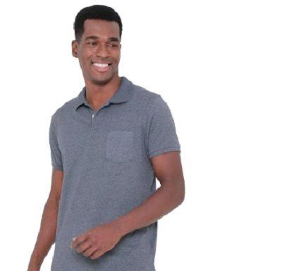 Imagem de Camisa Polo Masculina Malwee Reta Bolso