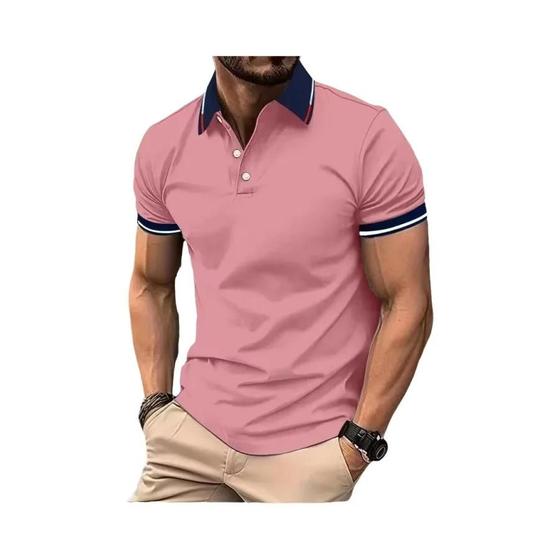 Imagem de Camisa Polo Masculina Manga Curta Branca - Casual de Verão