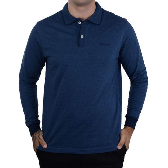 Imagem de Camisa Polo Masculina ML Pierre Cardin Marinho - 18275