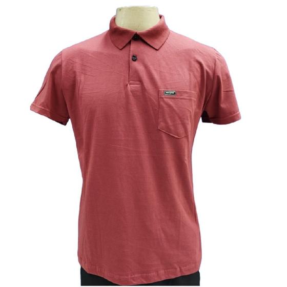 Imagem de Camisa polo masculina mormaii 540728 com bolso algodão moda