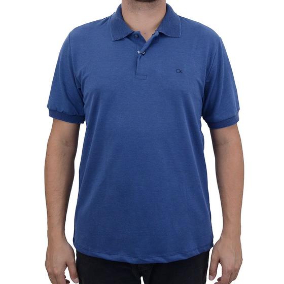 Imagem de Camisa Polo Masculina Ogochi Casual Slim Azul - 007494035