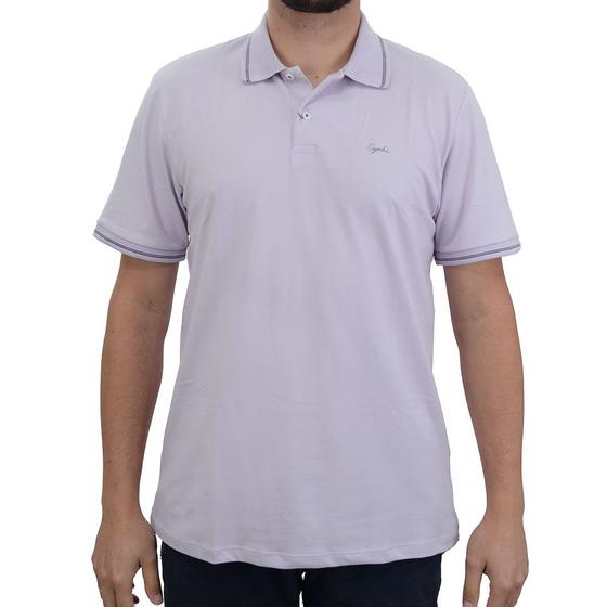 Imagem de Camisa Polo Masculina Ogochi Casual Slim Lilás - 007494015