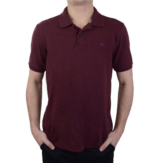 Imagem de Camisa Polo Masculina Ogochi Slim Piquet Bordô - 007520