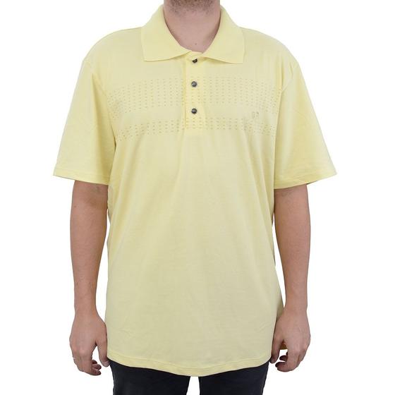 Imagem de Camisa Polo Masculina Olho Fatal Plus Size Amarela - 1002