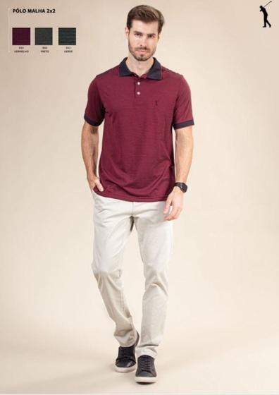 Imagem de Camisa Polo Masculina Plus Size 2x2