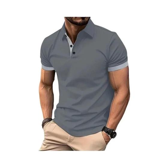 Camisa Polo Masculina Plus Size - Leve, Respirável e Ideal para o Verão Menor preço em Camisa Polo Masculina Plus Size - Leve, Respirável e Ideal para o Verão