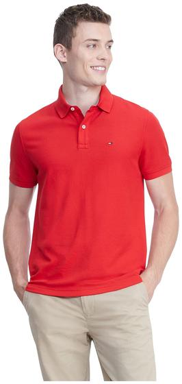 Imagem de Camisa polo masculina Tommy Hilfiger com ajuste personalizado 100% algodão