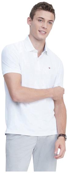 Imagem de Camisa polo masculina Tommy Hilfiger com ajuste personalizado 100% algodão