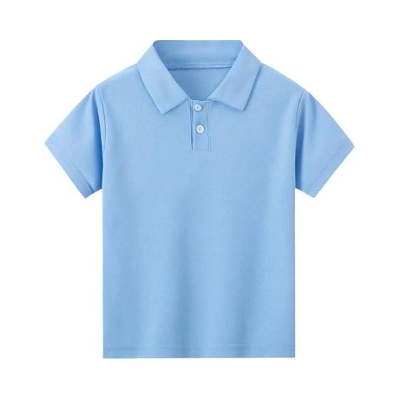 Imagem de Camisa Polo Meia Manga Infantil - Confortável e Casual para Meninos e Meninas