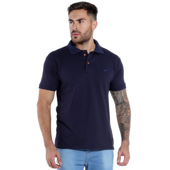 Imagem de Camisa Polo Piquet Masculina Básica Manga Curta