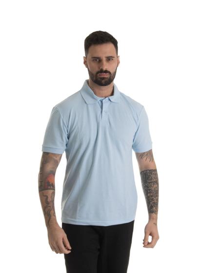 Imagem de Camisa Polo Piquet Masculina Lisa Básica Diversas Cores