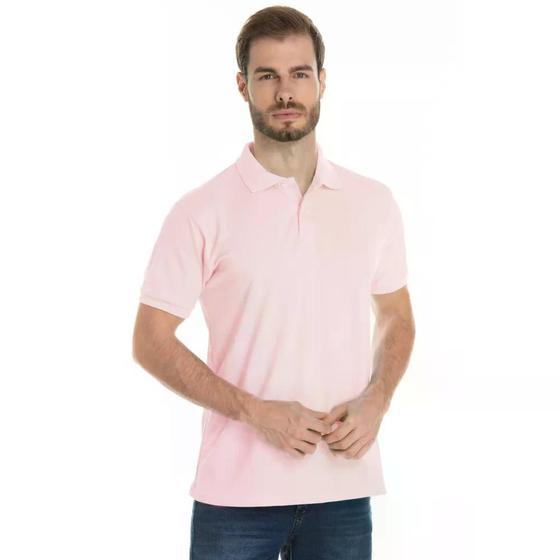 Imagem de Camisa Polo Piquet Masculina Lisa Gola Polo