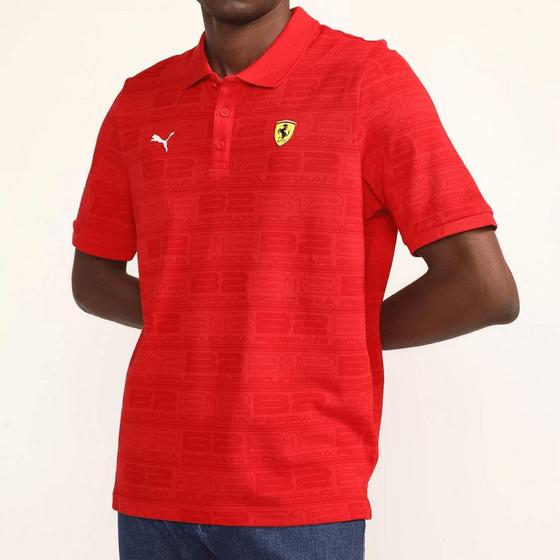 Camisa Polo Puma Scuderia Ferrari Vermelha Camisa Polo Esportiva Magazine Luiza