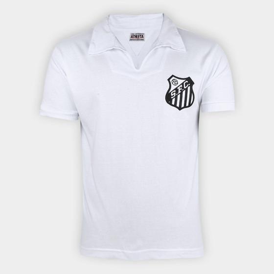 Imagem de Camisa Polo Retrô Santos 62/63 nº 10 Athleta Masculina