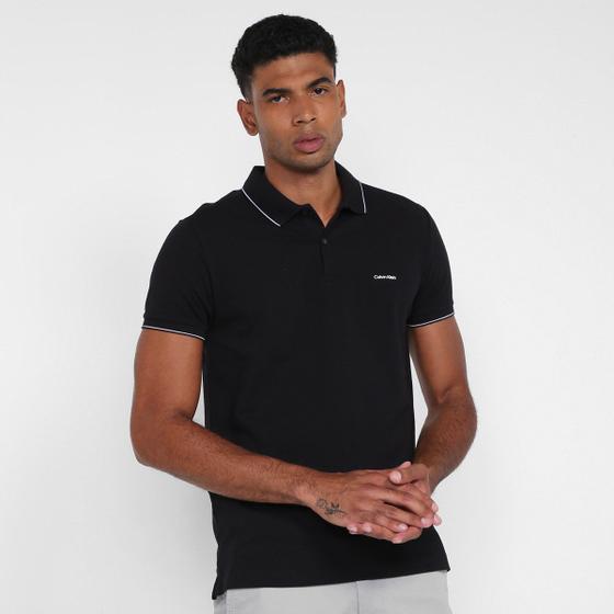 Imagem de Camisa Polo Slim Calvin Klein Manga Curta Masculina