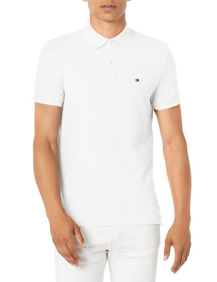 Imagem de Camisa Polo Tommy Hilfiger Branca - Manga Curta e Ajuste Regular