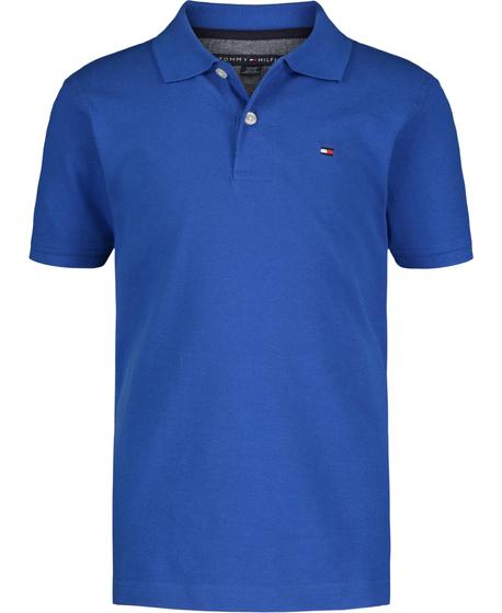 Imagem de Camisa Polo Tommy Hilfiger Infantil - Manga Curta Azul - Tamanho 20