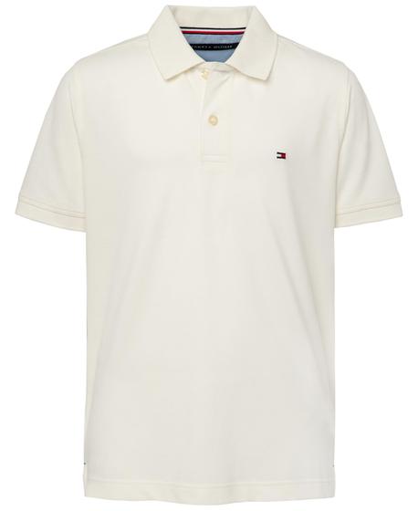 Imagem de Camisa polo Tommy Hilfiger para meninos de manga curta branca Ivy 2Y