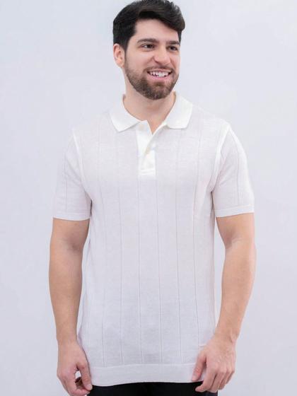 Imagem de Camisa Polo Tricot Com Botões Elegante