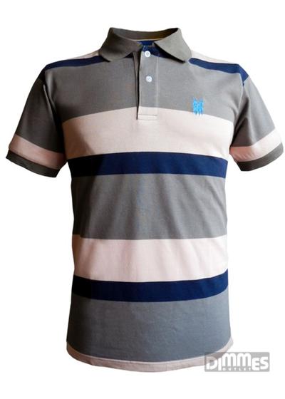 Imagem de Camisa Polowear Masculino Top Quality  Azul/Cinza/Rosa