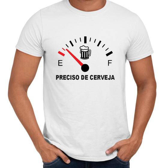 Imagem de Camisa Preciso de Cerveja Bebida Engraçada
