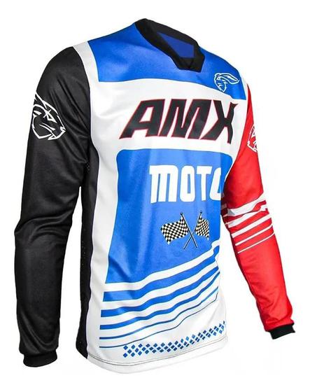 Imagem de Camisa Prime Moto AZUL / BRANCO / VERMELHO