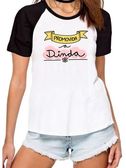 Imagem de Camisa promovida a dinda camiseta madrinha pronta entrega