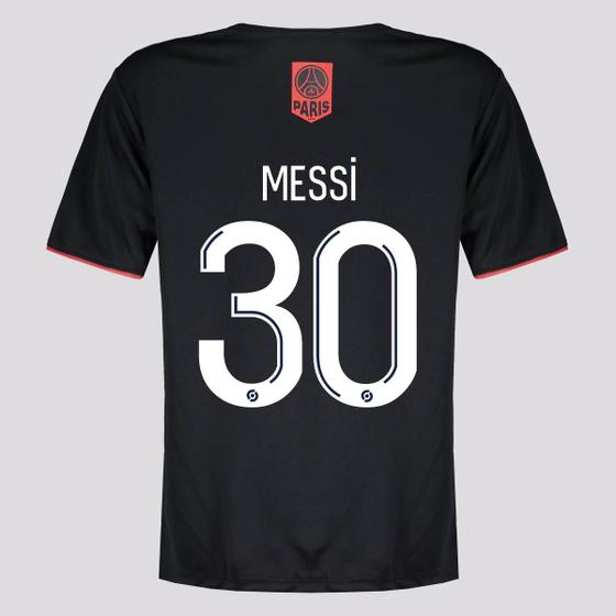 Imagem de Camisa PSG Gagner 30 Messi Infantil Preta