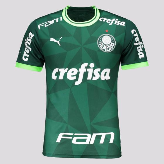 Imagem de Camisa Puma Palmeiras I 2023 Com Patrocínio