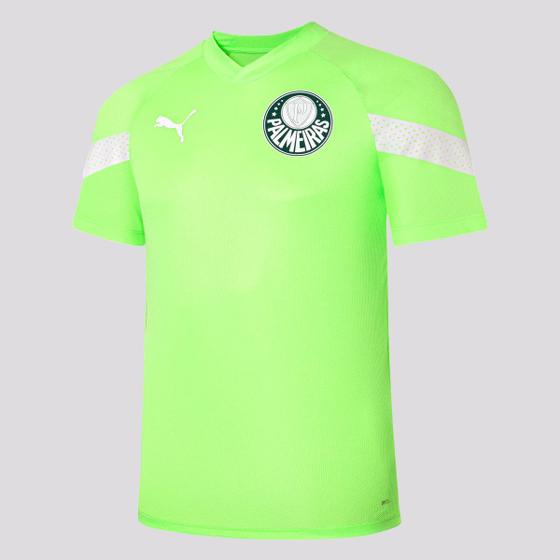 Imagem de Camisa Puma Palmeiras Treino 2023 Verde Fluorescente