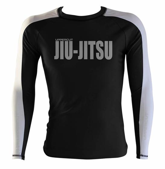 Imagem de Camisa Rash Guard Jiu JItsu R-12 - Preto/Branco - Uppercut