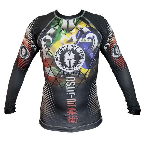 Camisas Rash Guard Camisa Rash Guard - Manga Longa - Preto- 2201P- Dominium . - Rash Guard ...