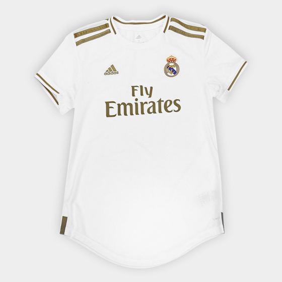 Imagem de Camisa Real Madrid Home 19/20 s/nº Torcedor Adidas Feminina