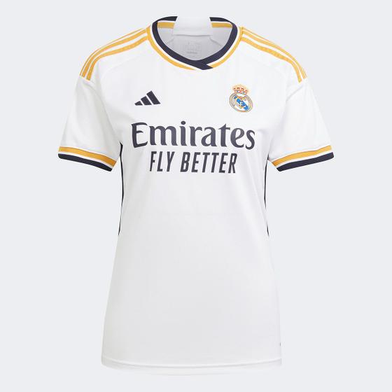 Imagem de Camisa Real Madrid Home 23/24 s/n Torcedor Adidas Feminina