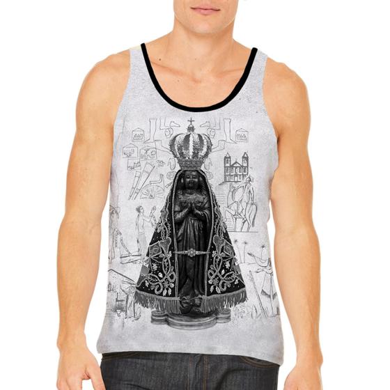 Camisa Regata adulto e infantil Nossa senhora Aparecida mae de deus