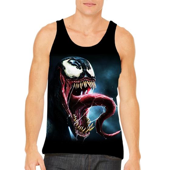 Imagem de Camisa Regata Verão Adulto Infantil Venom Homem Aranha Multiverso