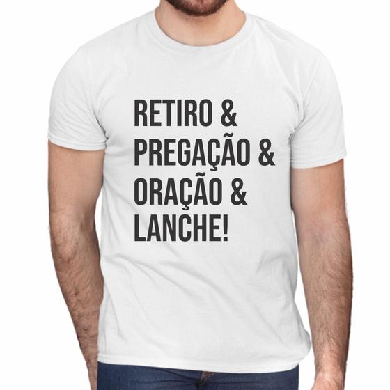 Imagem de Camisa Retiro Pregação Oração Lanche