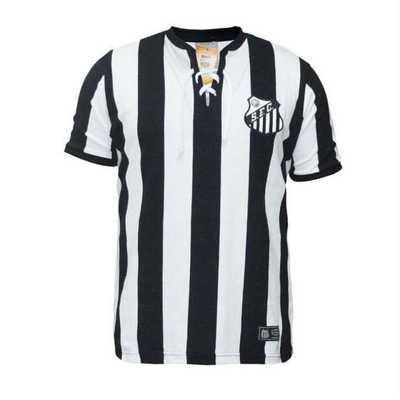 Imagem de Camisa Retrô Masculina Santos 1913 Listrada