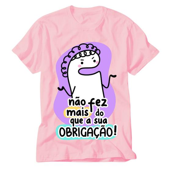 Imagem de Camisa Rosa Frases flork mãe na volta a gente compra